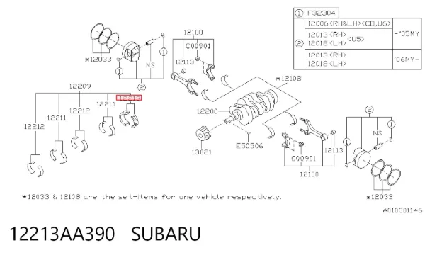 12213AA390 Subaru