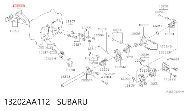 Выпускной клапан 13202AA112 Subaru