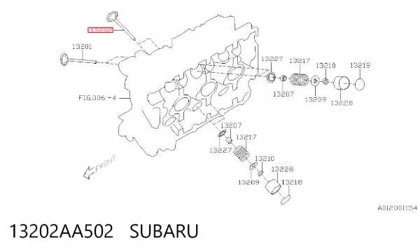 Выпускной клапан 13202AA502 Subaru