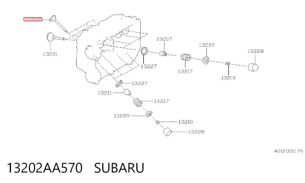Выпускной клапан 13202AA570 Subaru