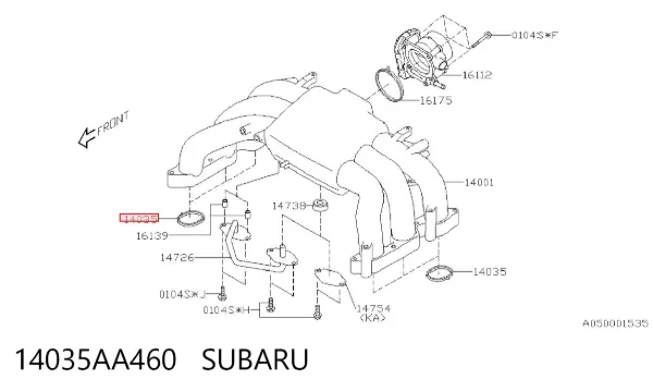 Прокладка впускного коллектора Subaru Legacy IV