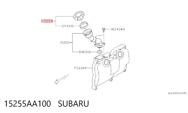 Крышка маслозаливной горловины 15255AA100 Subaru