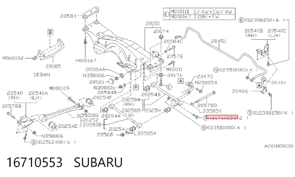  16710553 Subaru