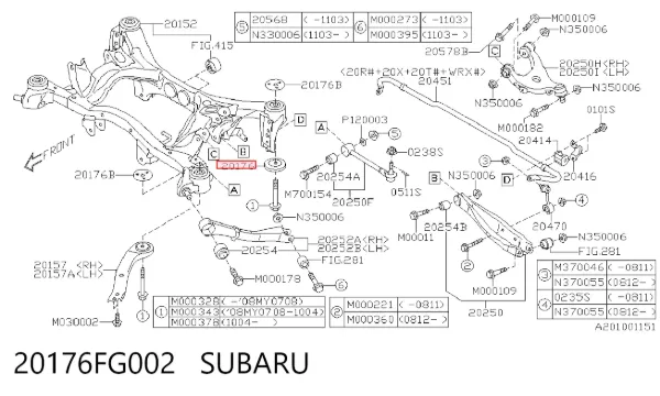  20176FG002 Subaru