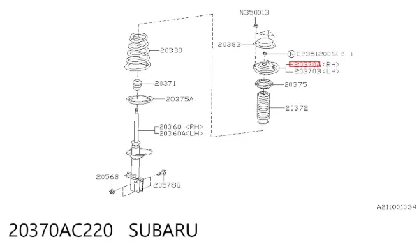 Опора амортизатора заднего правого K9800 Moog