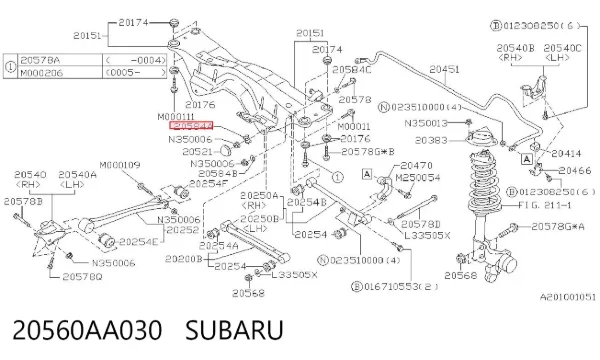  20560AA030 Subaru