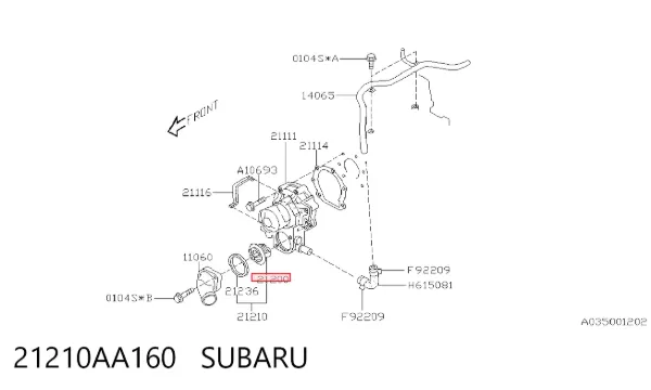 Термостат 21210AA160 Subaru