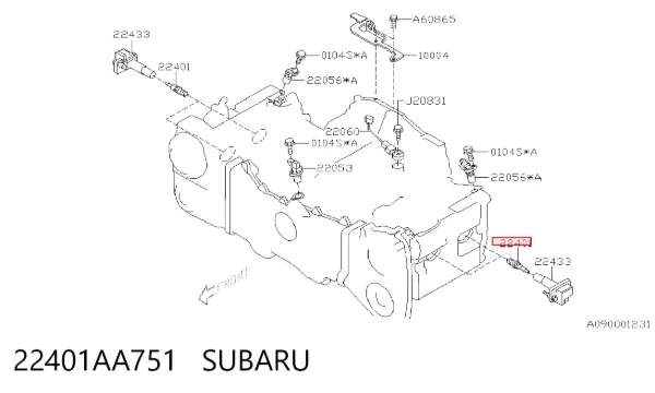 Свечи зажигания 22401AA751 Subaru
