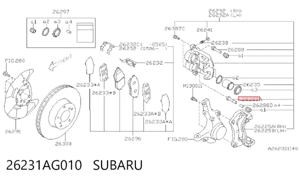  26231AG010 Subaru
