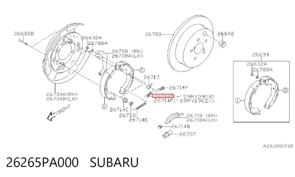  26265PA000 Subaru