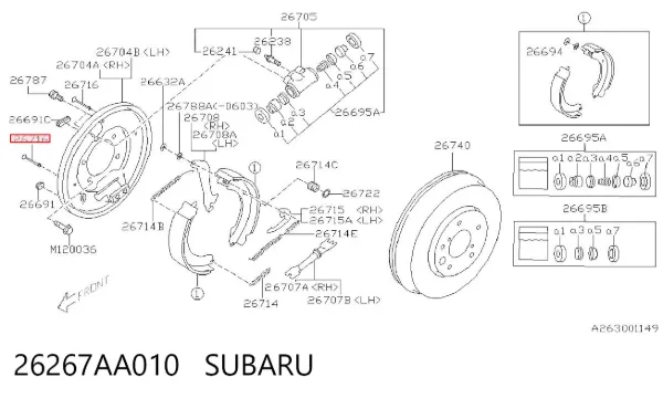  26267AA010 Subaru