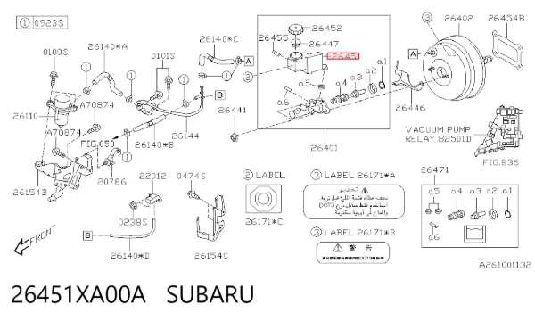  26451XA00A Subaru