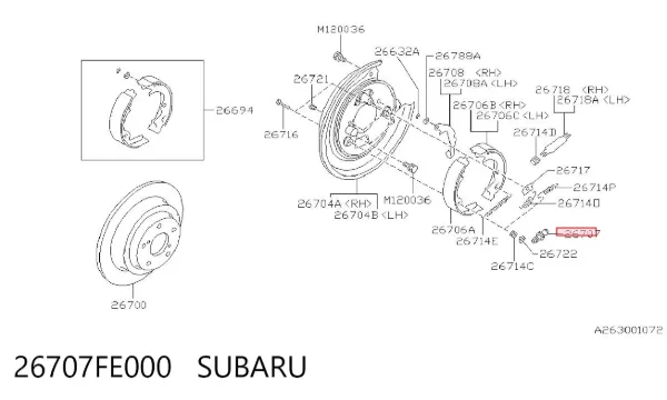  26707FE000 Subaru