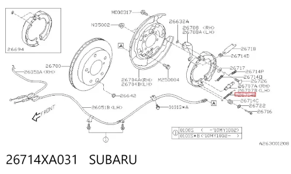  26714XA031 Subaru
