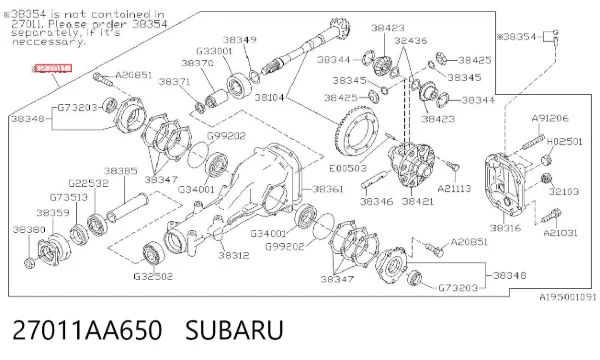  27011AA650 Subaru