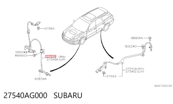 Датчик АБС (ABS) передний правый 27540AG000 Subaru