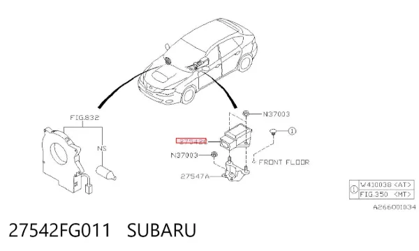 Датчик ESP 27542FG011 Subaru