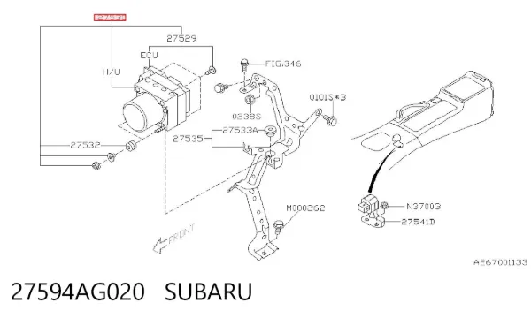 Блок АБС 27594AG020 Subaru