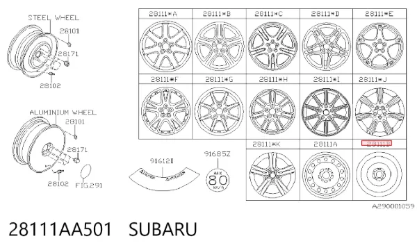  28111AA501 Subaru