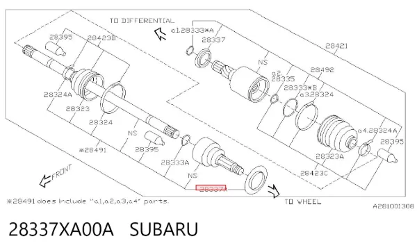  28337XA00A Subaru