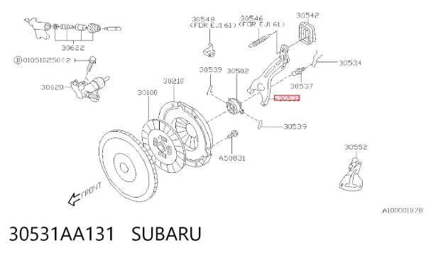 Вилка сцепления Subaru Forester I
