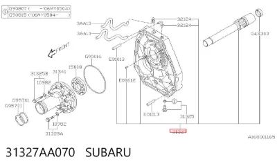 Насос масляный АКПП SUBARU 31327AA070