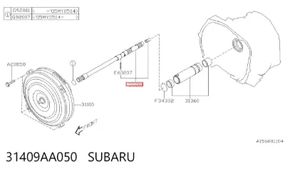 Вал коробки передач первичный SUBARU 31409AA050