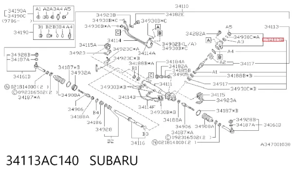 34113AC140 Subaru