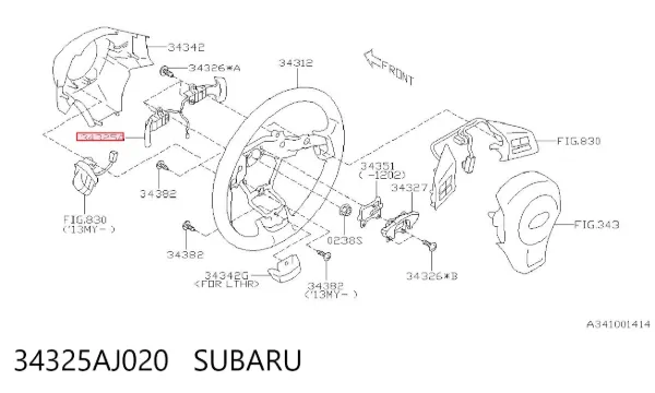  34325AJ020 Subaru