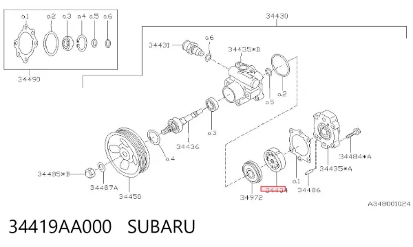  34419AA000 Subaru