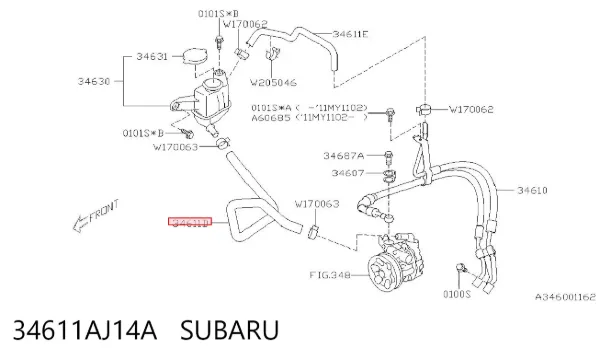  34611AJ14A Subaru