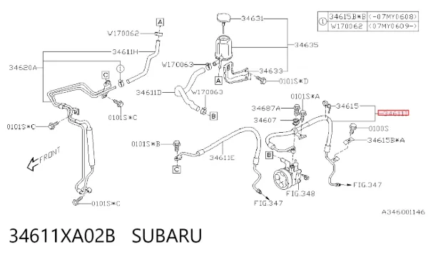  34611XA02B Subaru