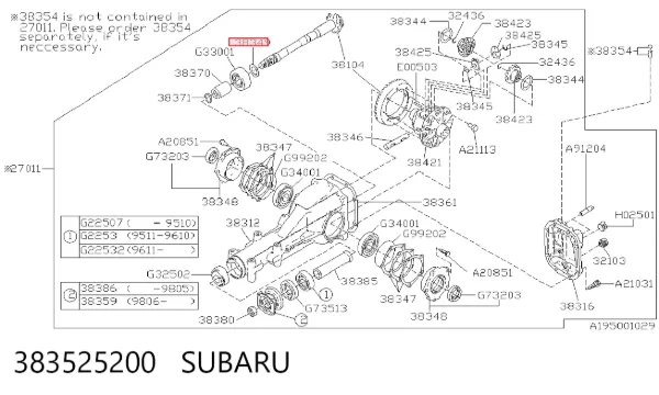  383525200 Subaru