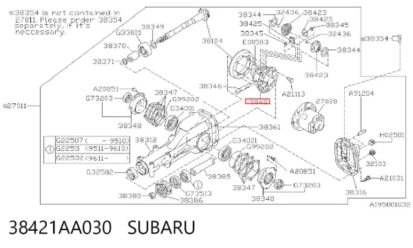  38421AA030 Subaru