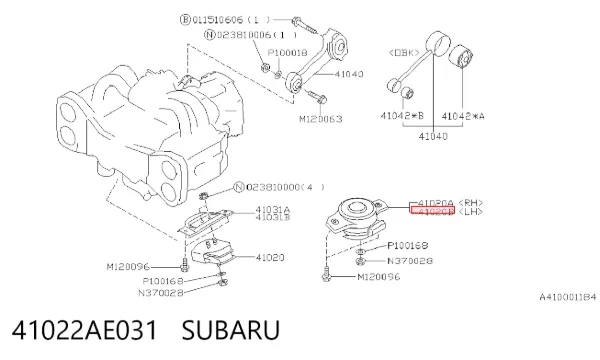  41022AE031 Subaru