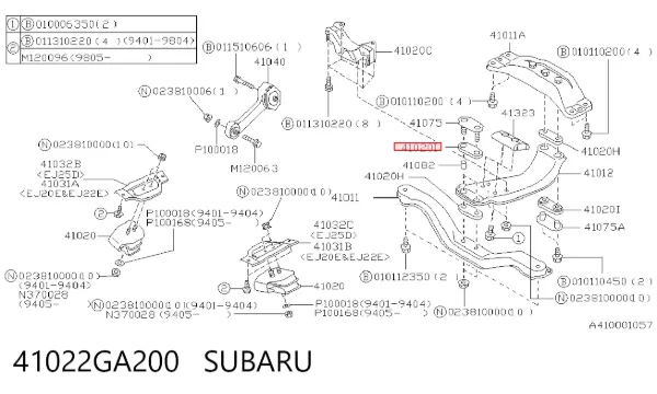  41022GA200 Subaru