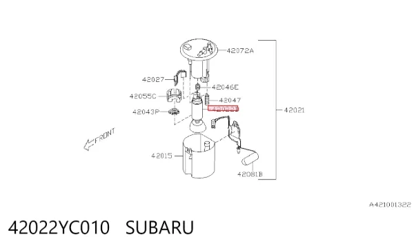 Бензонасос 42022YC010 Subaru