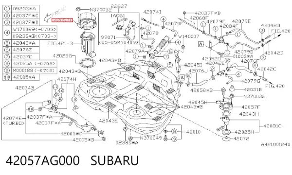  42057AG000 Subaru