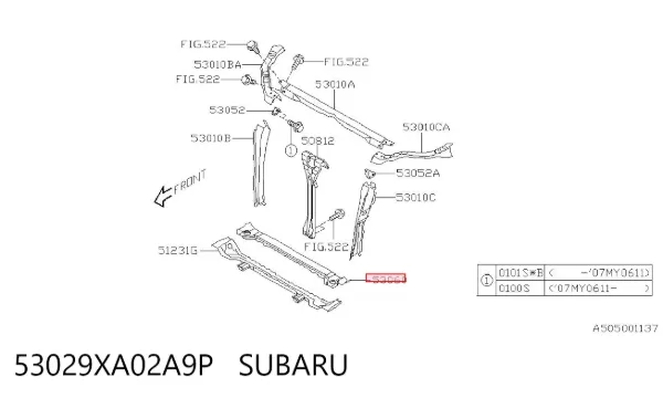  53029XA02A9P Subaru