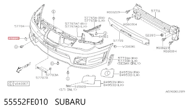  55552FE010 Subaru