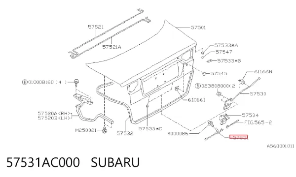  57531AC000 Subaru