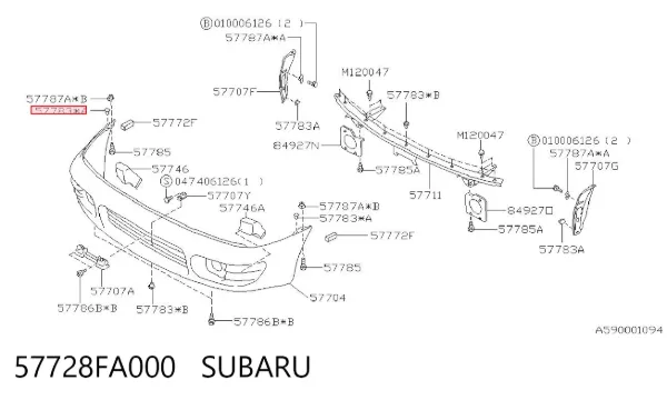  57728FA000 Subaru