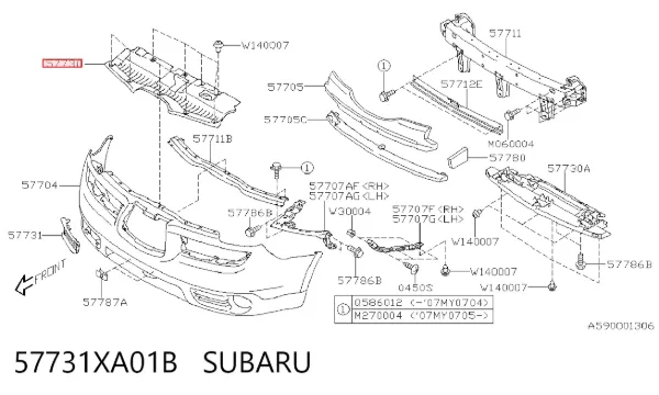  57731XA01B Subaru