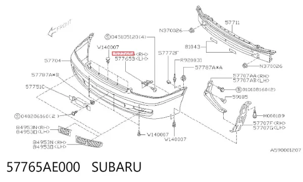  57765AE000 Subaru