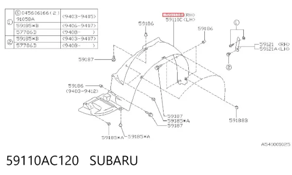 Подкрылок передний правый 7206FP1T Polcar