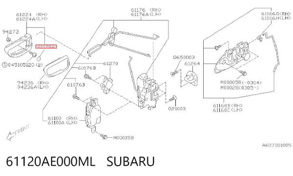  61120AE000ML Subaru