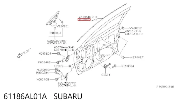  61186AL01A Subaru
