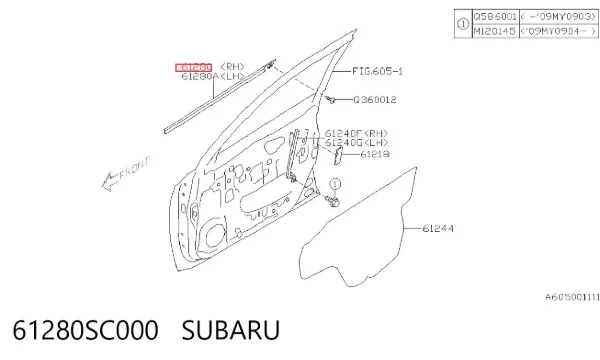  61280SC000 Subaru