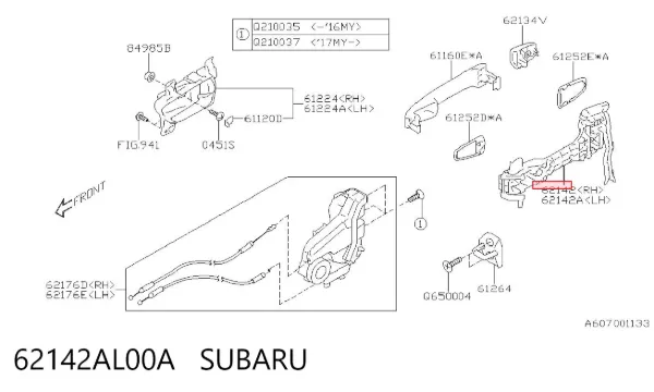  62142AL00A Subaru