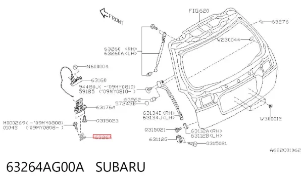  63264AG00A Subaru